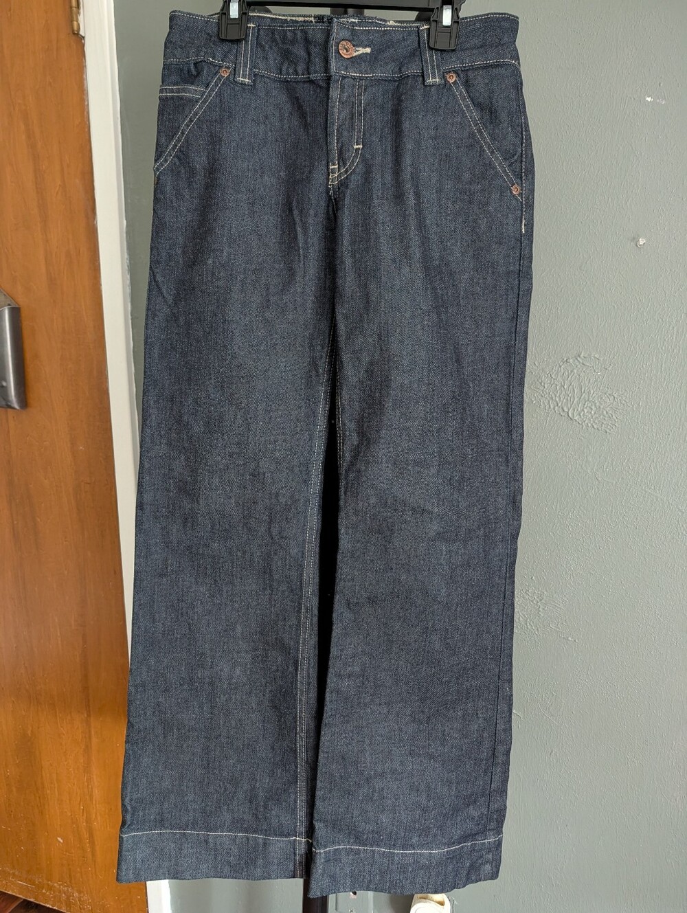 BKE Avery Women's Wide Leg Dark Wash Denim Jeans